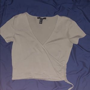 Light green tight crop top